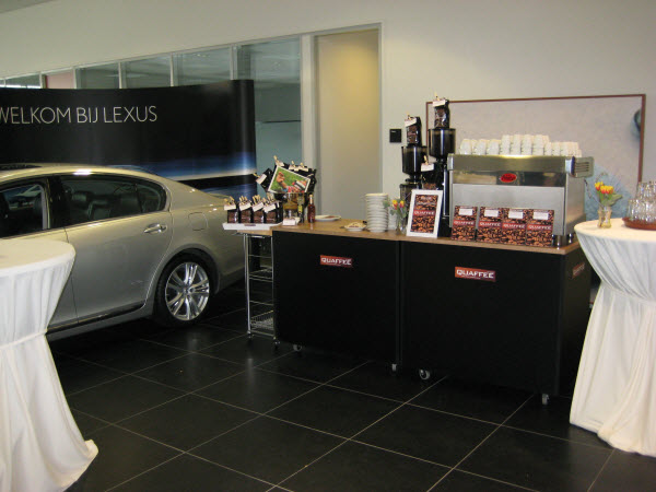 Quaffee espressobar bij Lexus Louwman op de AutoRAI