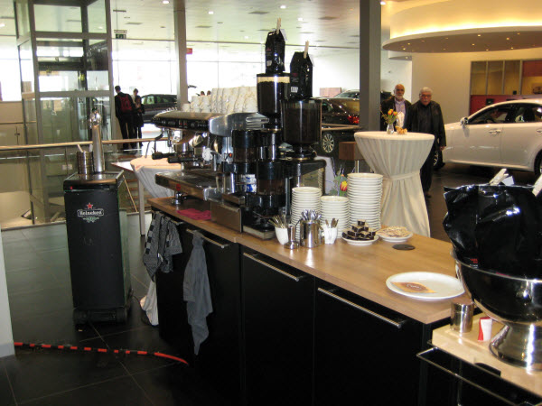 Quaffee koffie op een bedrijfslocatie