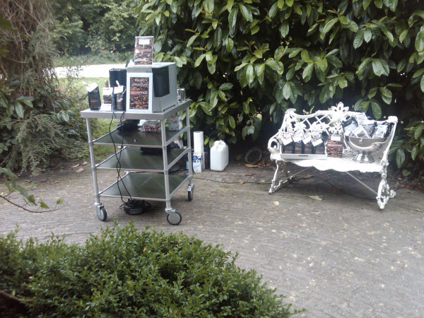 Quaffee koffiebar op een familiereünie in Leiden